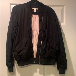 Black bomber jacket